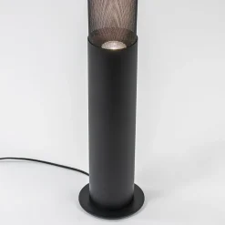 Straluma Stoere vloerlamp cilinder zwart met spot><noscript><img width=
