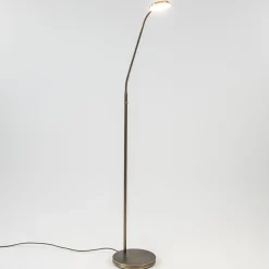 Straluma Strak klassieke LED leeslamp brons dim to warm> Vloerlampen|Leeslampen