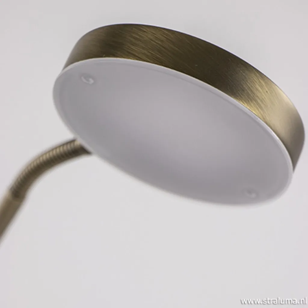 Straluma Strak klassieke leeslamp brons dimbaar> Vloerlampen|Leeslampen