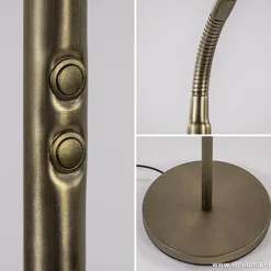 Straluma Strak klassieke leeslamp brons dimbaar><noscript><img width=