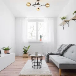 Straluma Strak klassieke plafondlamp met amber glazen bollen><noscript><img width=