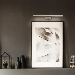 Straluma Strak klassieke schilderij wandlamp geborsteld staal><noscript><img width=