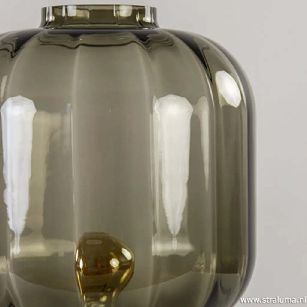 Straluma Strak klassieke tafell. met zwart glas> Woonkamerlampen|Slaapkamerlampen