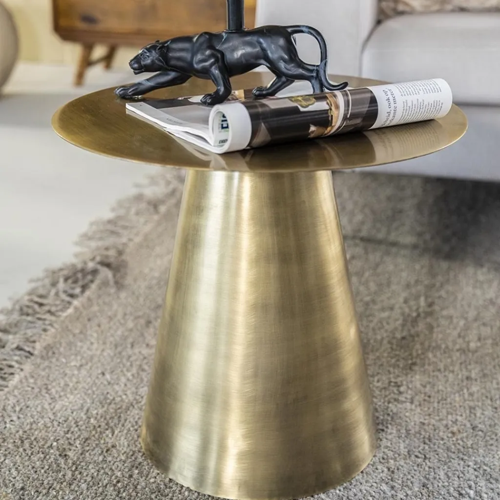 Straluma Tafel Ø 50cm goud> Bijzettafels