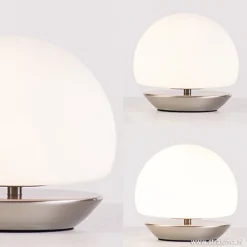 Straluma Tafellamp Ancilla bolglas 3-stappen dimbaar> Tafellampen|Nachtkastlampen