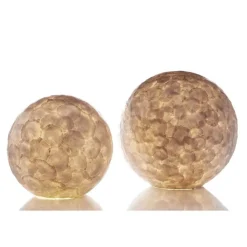 Straluma Tafellamp ball 30 cm rond creme schelpen><noscript><img width=