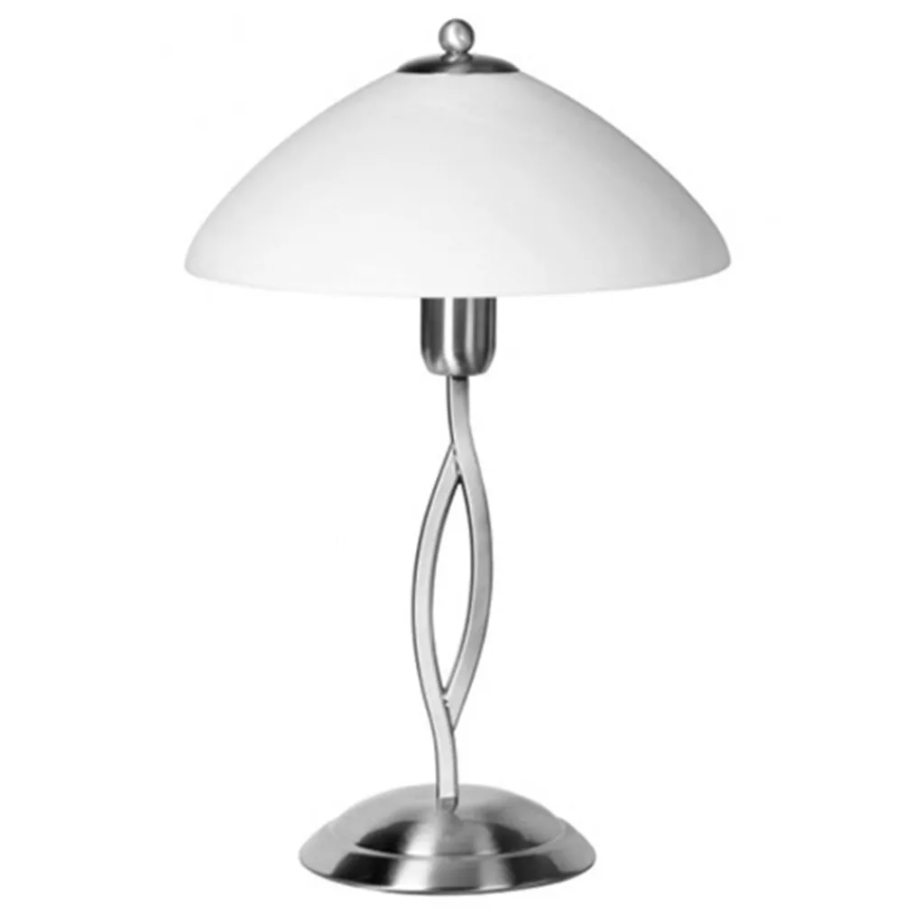 Straluma Tafellamp Capri staal/glas> Nachtkastlampen|Woonkamerlampen