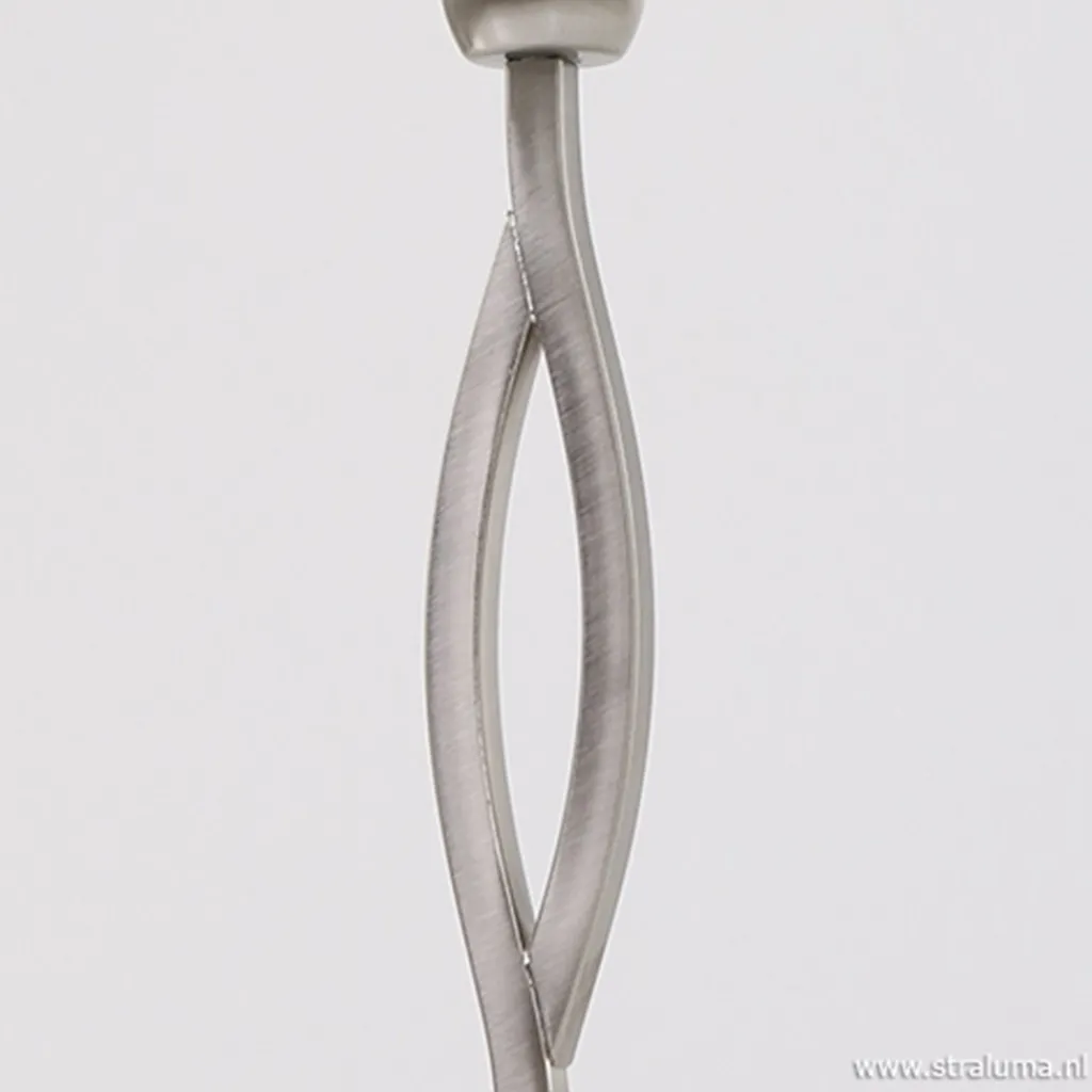 Straluma Tafellamp Capri staal/glas> Nachtkastlampen|Woonkamerlampen