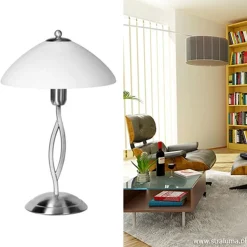 Straluma Tafellamp Capri staal/glas><noscript><img width=
