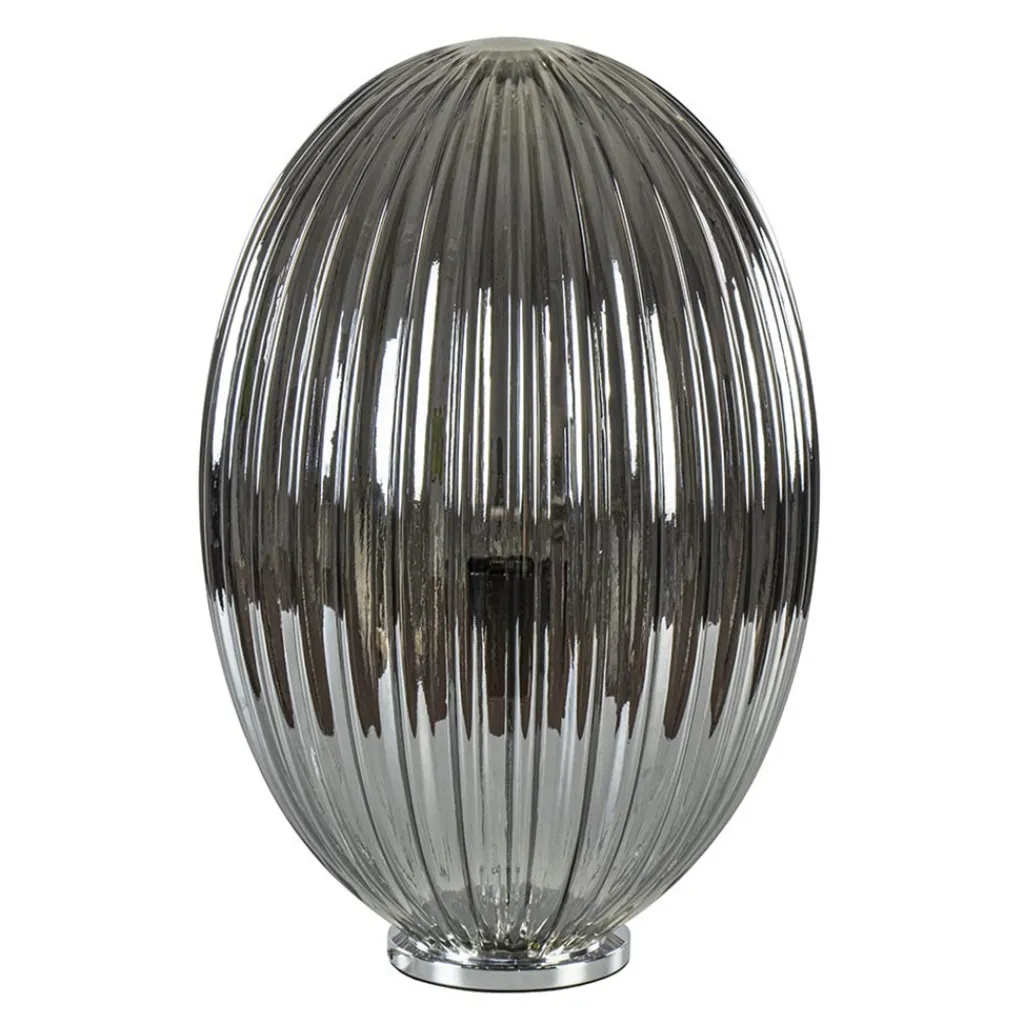 Straluma Tafellamp Egg Rib smoke glas> Tafellampen|Luxe Verlichting