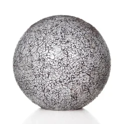 Straluma Tafellamp glasbol 30cm mozaiek zwart/wit> Decoratieve Verlichting|Woonkamerlampen