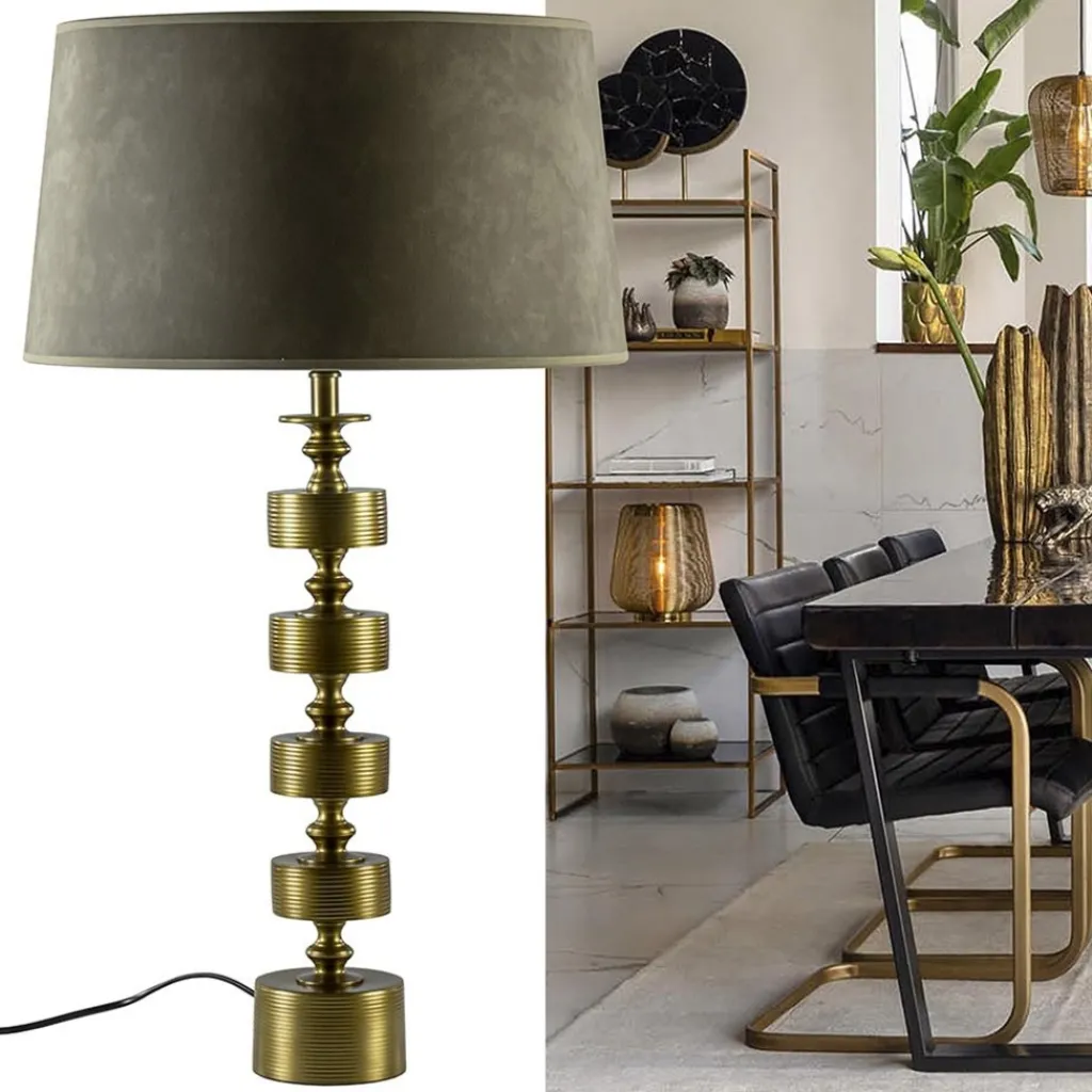 Straluma Tafellamp Gody antiek brons exclusief kap> Tafellampen|Lampenvoeten