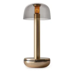Straluma Tafellamp Humble Two goud/smoke oplaadbaar> Tafellampen|Keukenverlichting