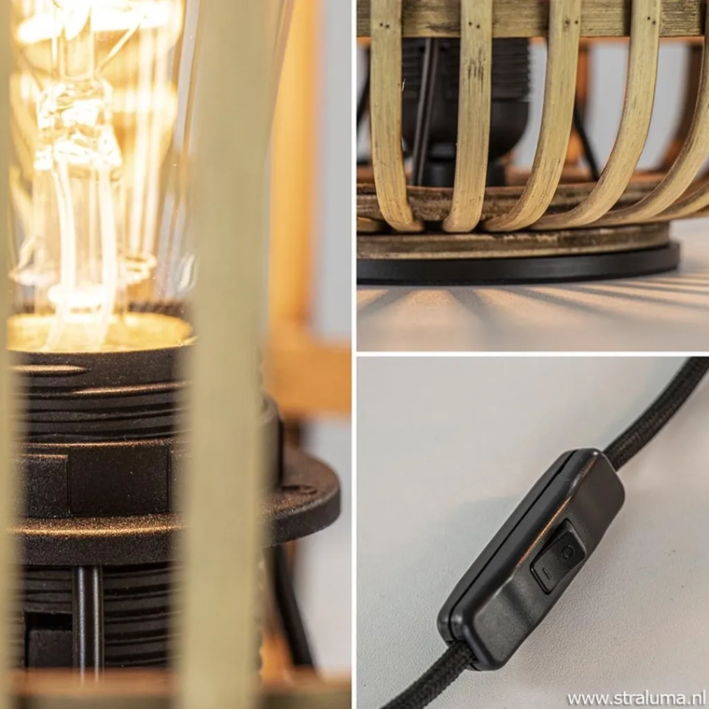 Straluma Tafellamp lantaarn bamboe> Tafellampen|Beach Verlichting