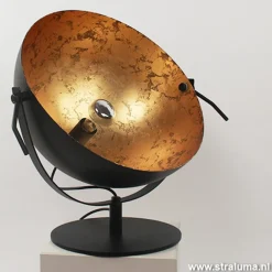 Straluma Tafellamp Larino gunmetal/goldleaf 30cm><noscript><img width=