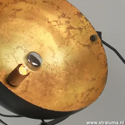 Straluma Tafellamp Larino gunmetal/goldleaf 30cm><noscript><img width=