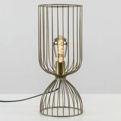 Straluma Tafellamp Lazar van Light and Living antiek brons draad> Draadlampen|Light and Living