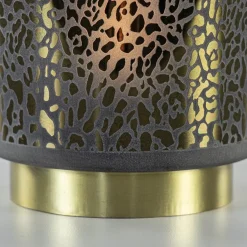Straluma Tafellamp Leopard op batterij donker grijs met goud><noscript><img width=