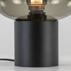 Straluma Tafellamp Lett zwart + smoke glas 20cm><noscript><img width=