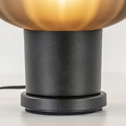 Straluma Tafellamp Lett zwart met mat smoke glas><noscript><img width=