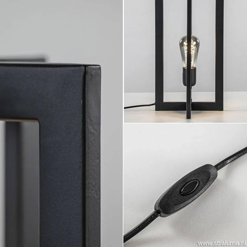 Straluma Tafellamp Mace 40cm zwart> Tafellampen|Light and Living