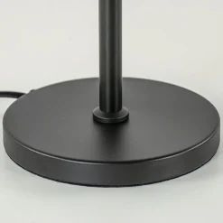 Straluma Tafellamp mat zwart met 20 cm smoke glazen bol><noscript><img width=