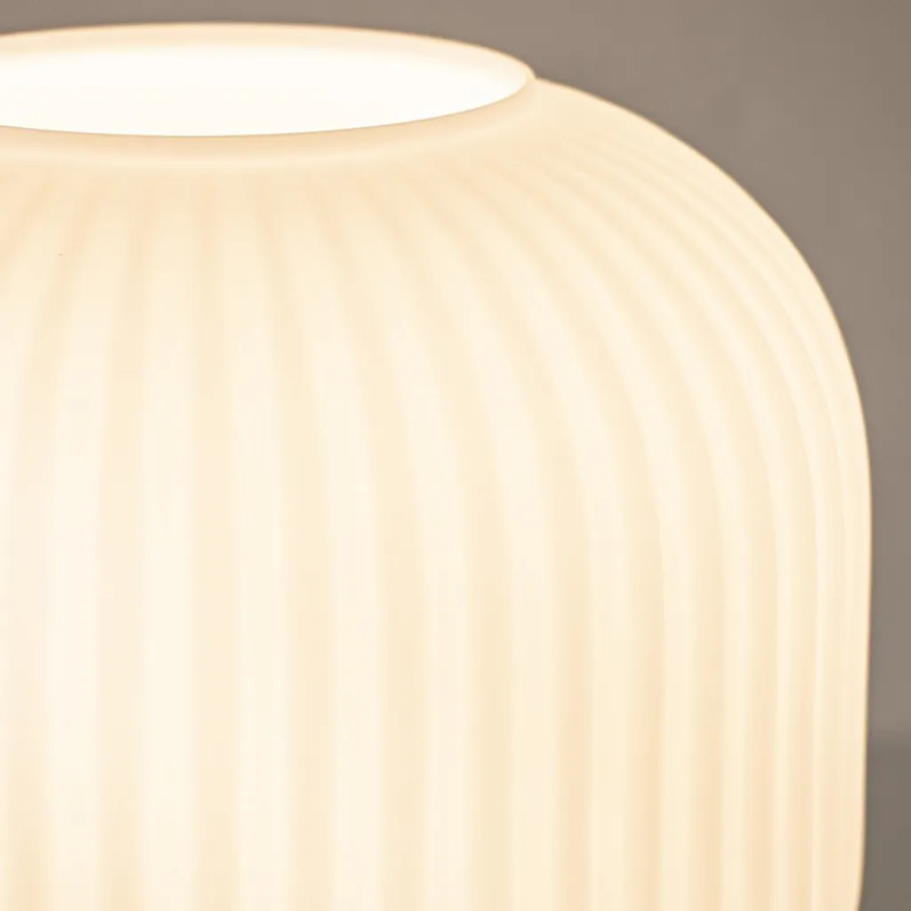 Straluma Tafellamp mat zwart met wit glas> Tafellampen|Retro Verlichting