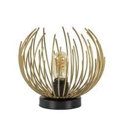 Straluma Tafellamp Nest klein zwart/matgoud> Tafellampen|Decoratieve Verlichting