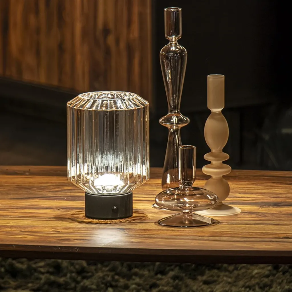 Straluma Tafellamp op batterij amber/zwart dimbaar> Tafellampen|Tienerkamerlampen