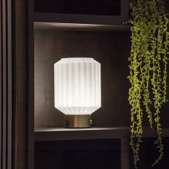 Straluma Tafellamp op batterij wit/goud 3-standen dimbaar><noscript><img width=