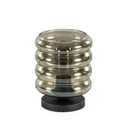 Straluma Tafellamp Quinto cilinder rib smoke/zw> Tafellampen|Industriële Verlichting