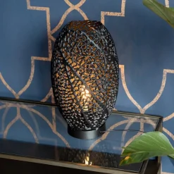 Straluma Tafellamp Sinula zwart gevlochten staal><noscript><img width=