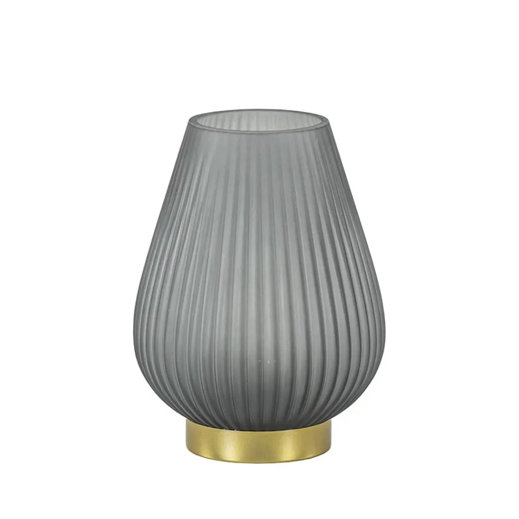 Straluma Tafellamp Tajera op batterij mat grijs/goud> Tafellampen|Light and Living