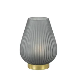 Straluma Tafellamp Tajera op batterij mat grijs/goud> Tafellampen|Light and Living