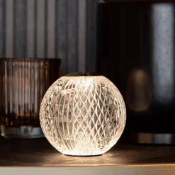 Straluma Tafellamp transparant/goud oplaadbaar><noscript><img width=