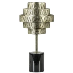 Straluma Tafellamp Vegas oud zilver/marmer zwart> Tafellampen|Decoratieve Verlichting