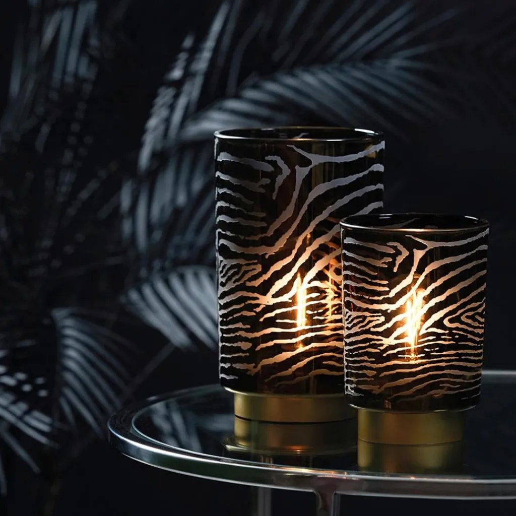 Straluma Tafellamp Zebra grijs goud op batterijen Light & Living> Tafellampen|Light and Living