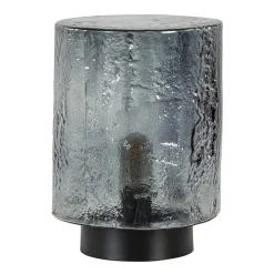 Straluma Tafellamp zwart met robuuste glazen kap> Tafellampen|Lifestyle Verlichting