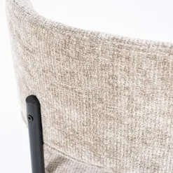 Straluma Trendy eetkamerstoel gemêleerd taupe met zwarte poot><noscript><img width=