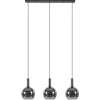 Straluma Trendy hanglamp met smoke/titanium glazen bollen> Eettafellampen|Pendel Lampen