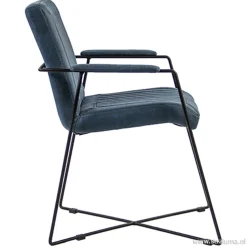 Straluma Trendy moderne eetkamerstoel metaal/stof><noscript><img width=