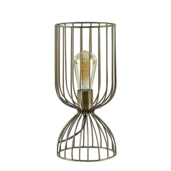 Straluma Trendy tafellamp Lazar Light and Living brons> Tafellampen|Draadlampen