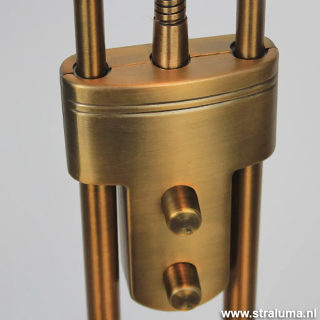 Straluma Uplighter brons LED Luna leesarm, dimmer> Vloerlampen|Leeslampen