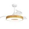 Straluma Ventilator Coin hout remote cct> Plafondlampen|Plafondventilatoren met lamp