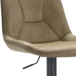 Straluma Verstelbare barkruk metalen poot met microleder zitting><noscript><img width=