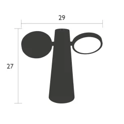 Straluma Verstelbare buitenlamp tafel antraciet oplaadbaar> Tafellampen|Buitenlampen