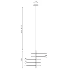 Straluma Verstelbare 5-lichts design hanglamp azuriet blauw><noscript><img width=