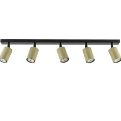 Straluma Verstelbare 5-lichts GU10 opbouwspot goud met zwart> Plafondlampen|Opbouwspots