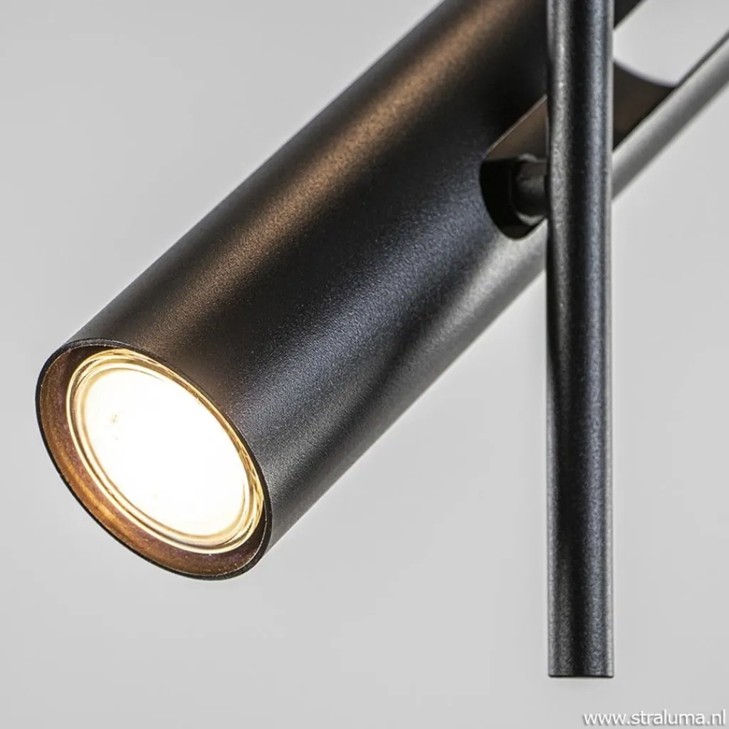 Straluma Verstelbare 3-lichts plafondspot zwart metaal> Opbouwspots|Keukenverlichting