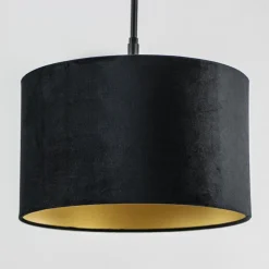 Straluma Verstelbare 2-lichts plafondlamp met velvet zwarte kappen><noscript><img width=